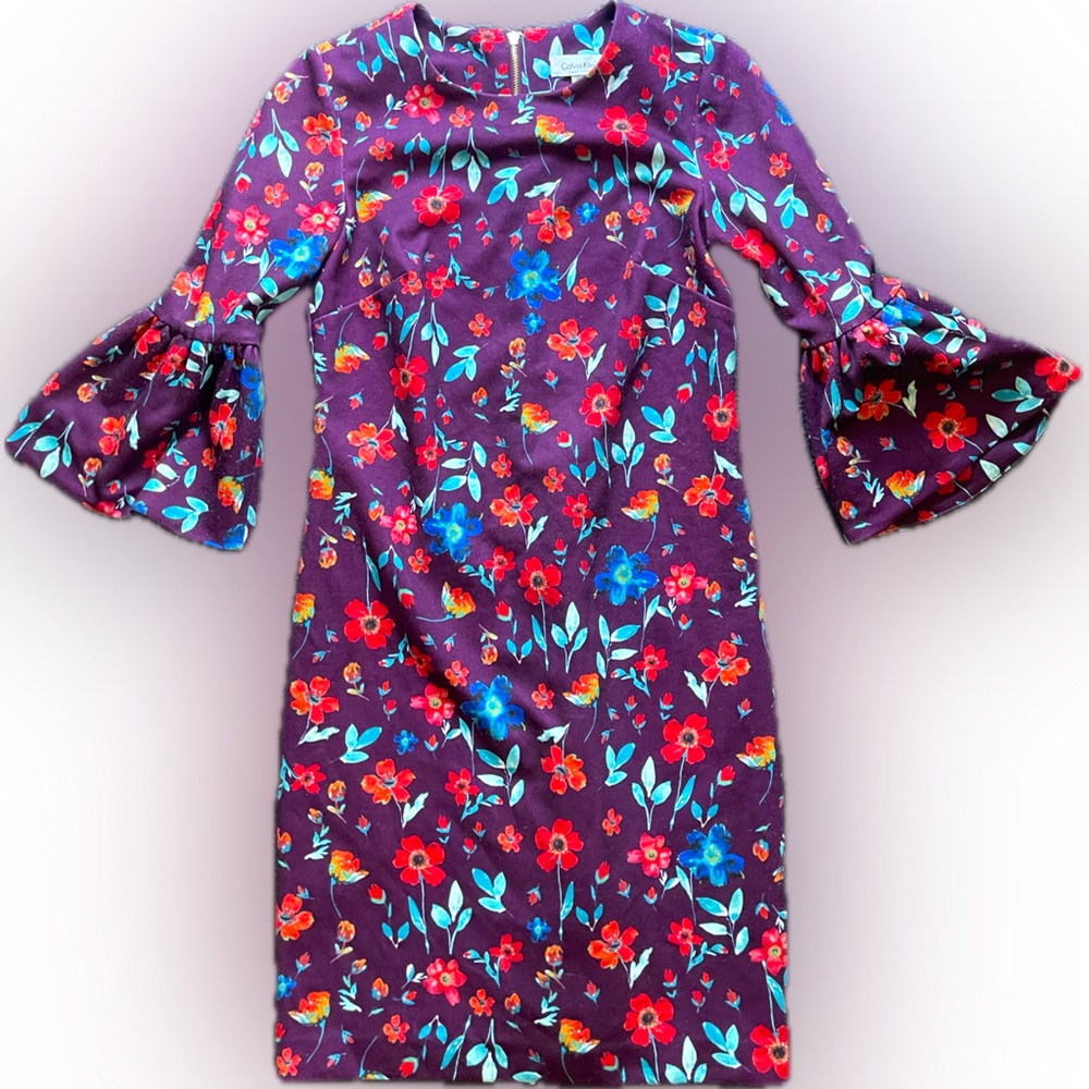 Calvin Klein Dress with Bell Sleeves